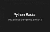 Session 02 python basics