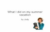Judy Vacation