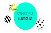 Yes! We Connect - Kennis Event Onboarding