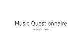 Music questionnaire   pie charts