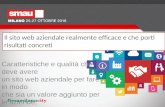 Come deve essere un sito web aziendale perchè porti risultati concreti Smau Milano 2016