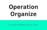 Operation organize