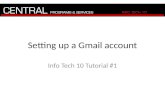 Setting up a gmail account