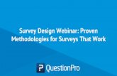 Survey Design Webinar