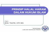Prinsip halal haram dalam hukum islam
