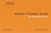 Python. Finance. Excel. - The Thalesians