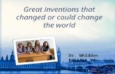 Dr. Whidden Fairfax VA | Famous Inventions that Changed the World.