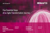 Five Essential Steps�of an Agile Transformation Journey