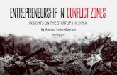 Entrepreneurship in conflict zones: Insights on The Startups in Syria.
