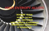 High entropy alloys