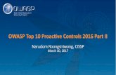 OWASP Top 10 Proactive Control 2016 (C5-C10)