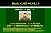 Epilepsy CME Busia 5th March 2015