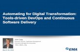 Automating for Digital Transformation: Tools-driven DevOps and Continuous Software Delivery