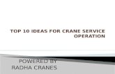 Top 10 ideas for crane service operation