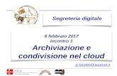 Corso Segreterie Crema - Incontro1: Archiviazione e condivisione nel cloud