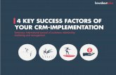 Key success factors of an CRM implementation