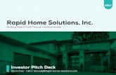 Investor Pitch Deck | Rapid Home Solutions