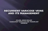 Recurrent varicose veins and its management
