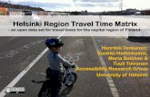 What is the Helsinki Region Travel Time Matrix?