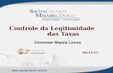 Controle de Legitimidade das Taxas
