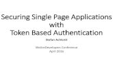 Securing Single Page Applications with Token Based Authentication