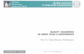 Quality Assurance in Large Scale E-Assessments