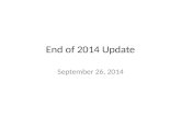 End of 2014 update