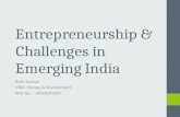 Entrepreneurship & challenges in emerging india @ SIIB Pune