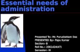 UNIX(Essential needs of administration)