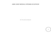 Air and media sterilisation