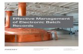 Electronic Batch Records