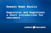 Domain Name Basics - Registries and Registrars