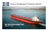 Genco q4 2016 earnings presentation final