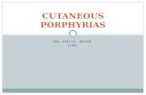 Cutaneous porphyrias