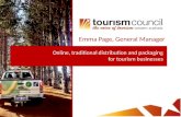 Online, traditional distribution and packaging for tourism businesses