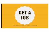 Jobs for graduates from Uttarakhand (UK)