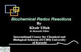 Biochemica redox reactions