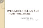 Immunoglobuins & their functions