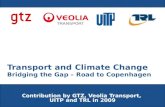 Transport and Climate Change:  Bridging the Gap, Road to Copenhagen