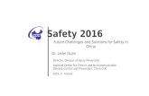 Leilei Duan: Future challenges and solutions for safety in China