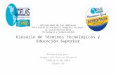 Glosario de terminos tecnologicos y educacion 2015