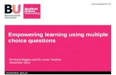Empowering learning using multiple choice questions (Peerwise)