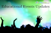 Get educational events updates