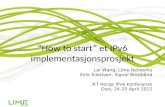 Lei Wang - IPv6 - Hvordan starte IPv6-implementering