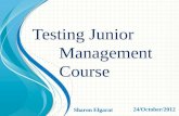 Testing Junior Management Course v2