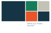 What Is a Trade Secret?