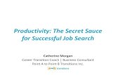 Productivity: The Secret Sauce for Job Search