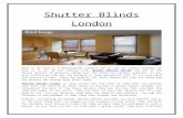Shutter blinds london