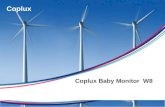 Coplux baby monitor with 720P HD video, P2P WiFi connection