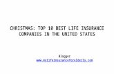 Christmas : The Top 10 best life insurance companies in the united states